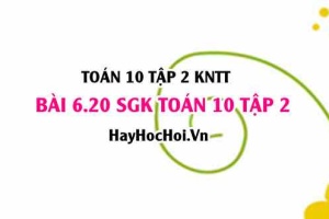 Bài 6.20 SGK Toán 10 tập 2 Kết nối tri thức